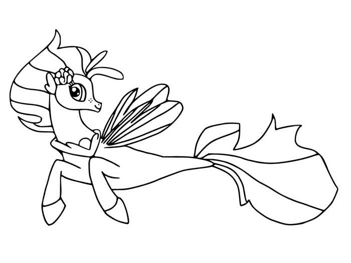 My Little Pony The Movie Coloring Page Skystar
