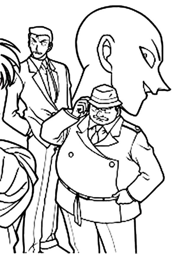 Mysterious Case Need To Be Solved In Detective Conan Coloring Page Coloring Sun