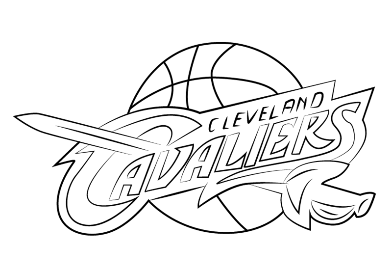 nba cleveland cavaliers coloring pages