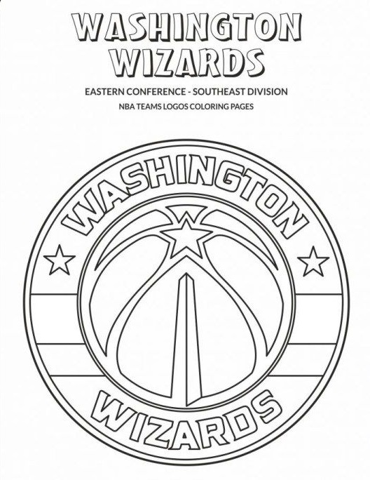 nba washington wizards coloring pages