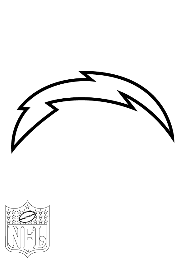 nfl los angeles chargers coloring pages