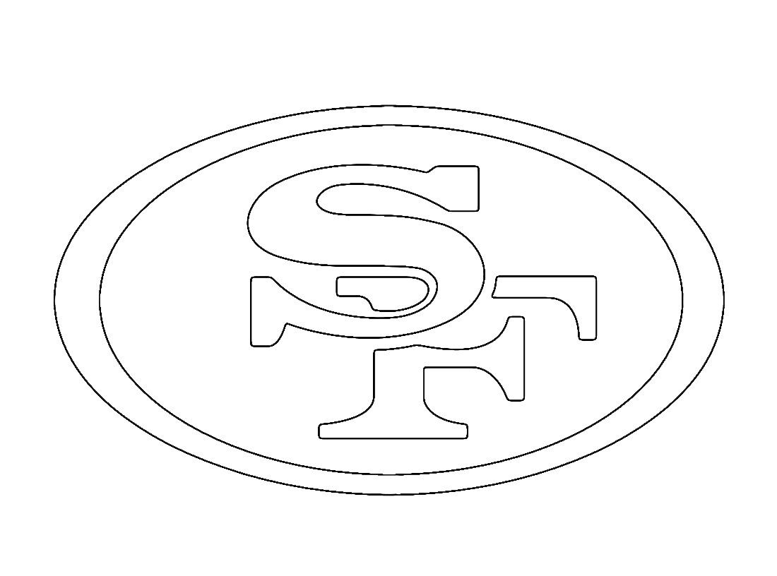 nfl san francisco 49ers coloring page