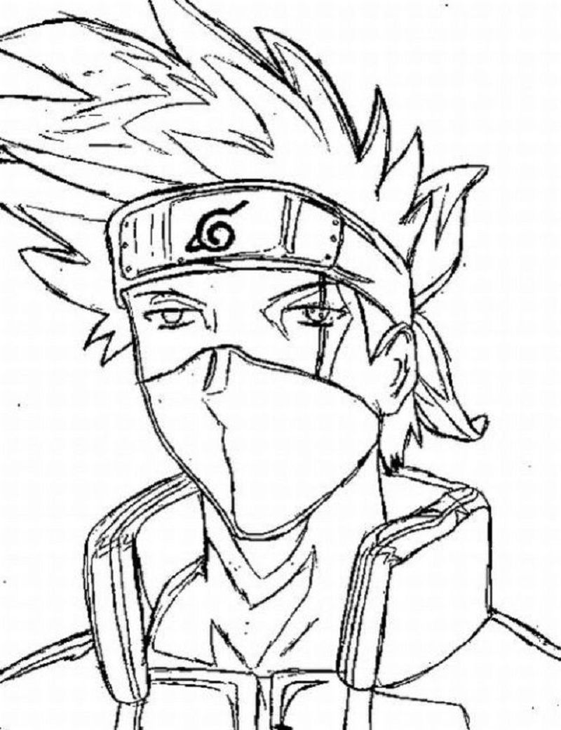 Naruto Coloring Pages Kakashi