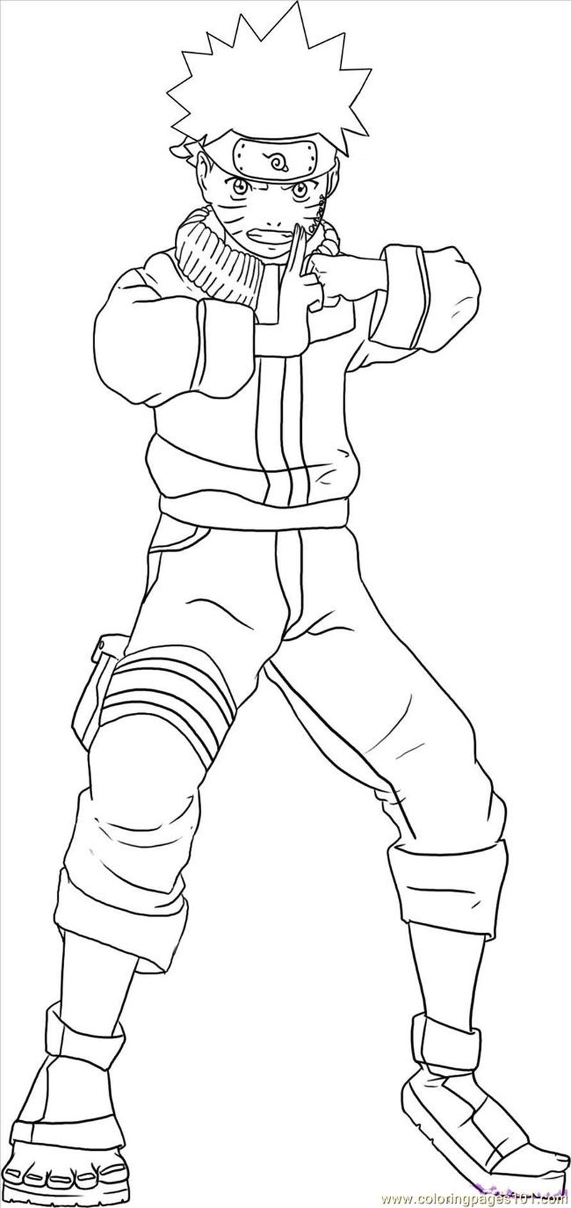Naruto Shippuden Coloring Pages Printable