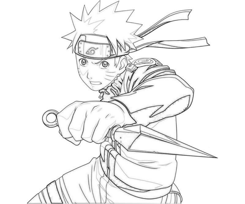 Naruto Uzumaki Coloring Pages