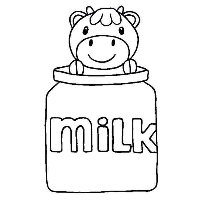 National Milk Day Coloring Page