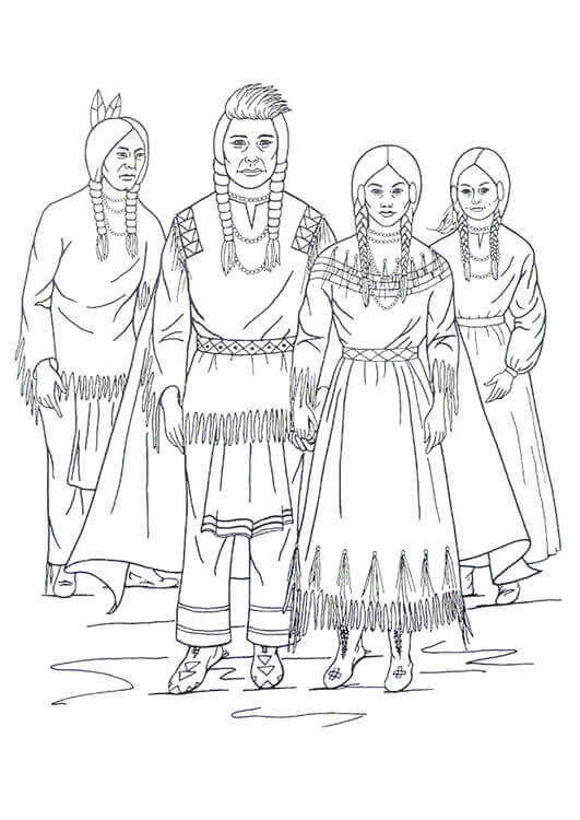 Native American Coloring Pages For Adults