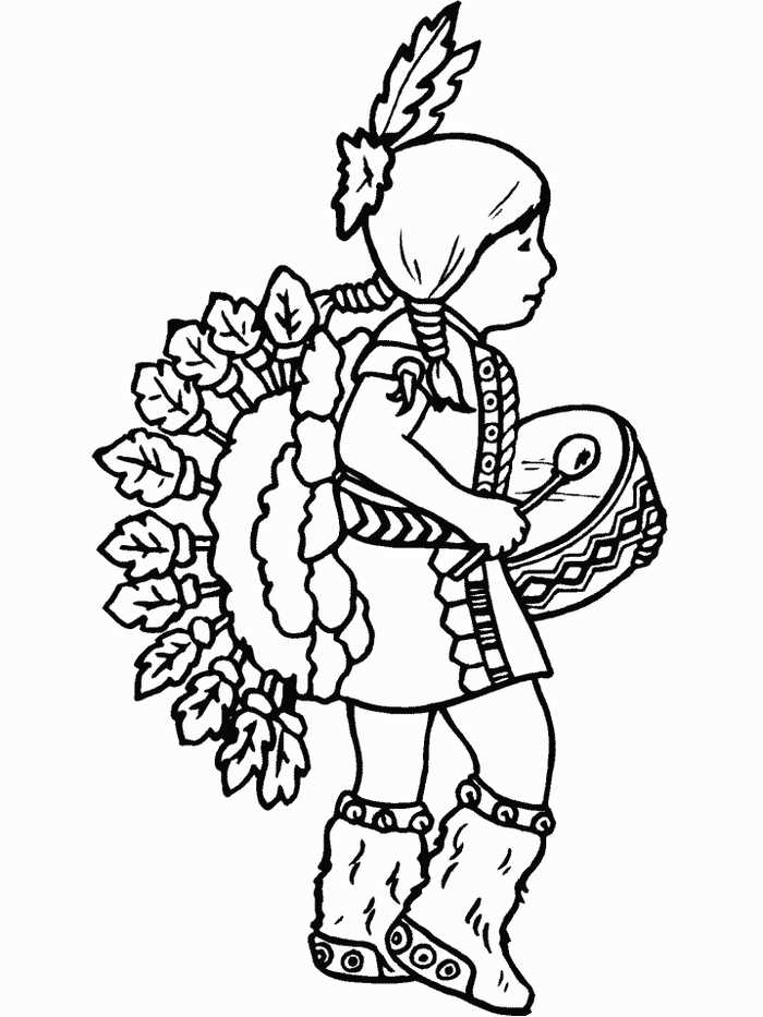 Native American Coloring Pages Free