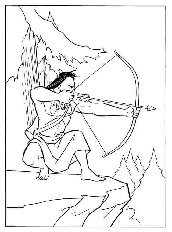 Native American Colouring Pages