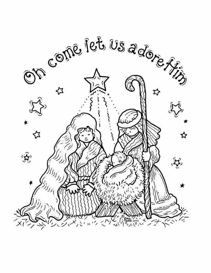 Nativity Coloring Pages Printable