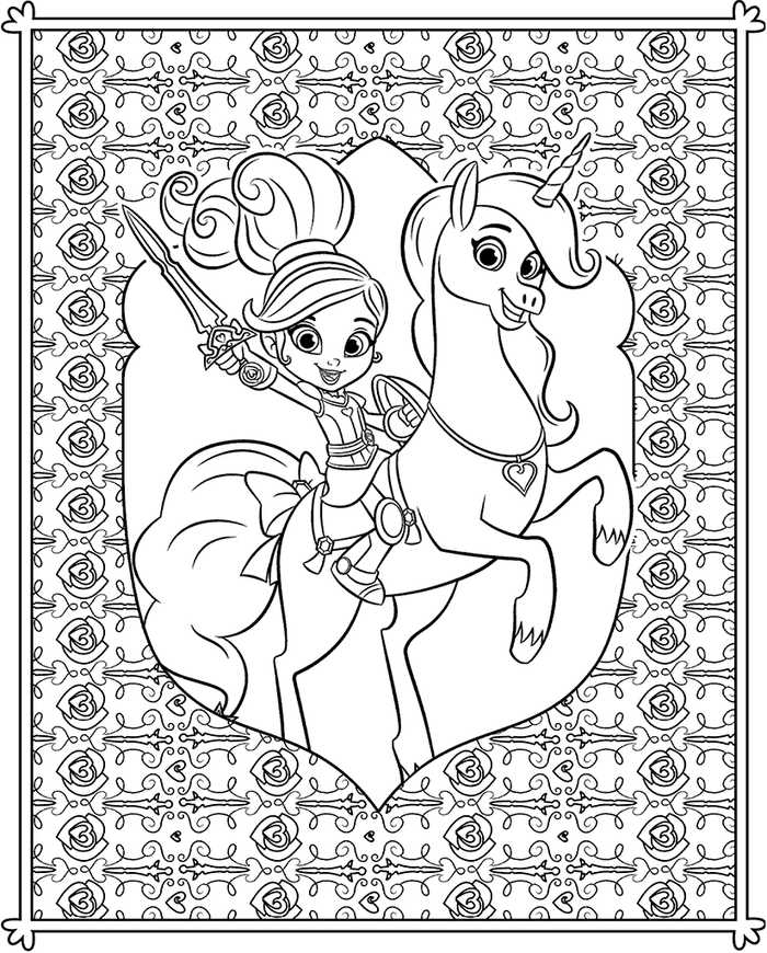 Nella The Princess Knight Coloring Pages
