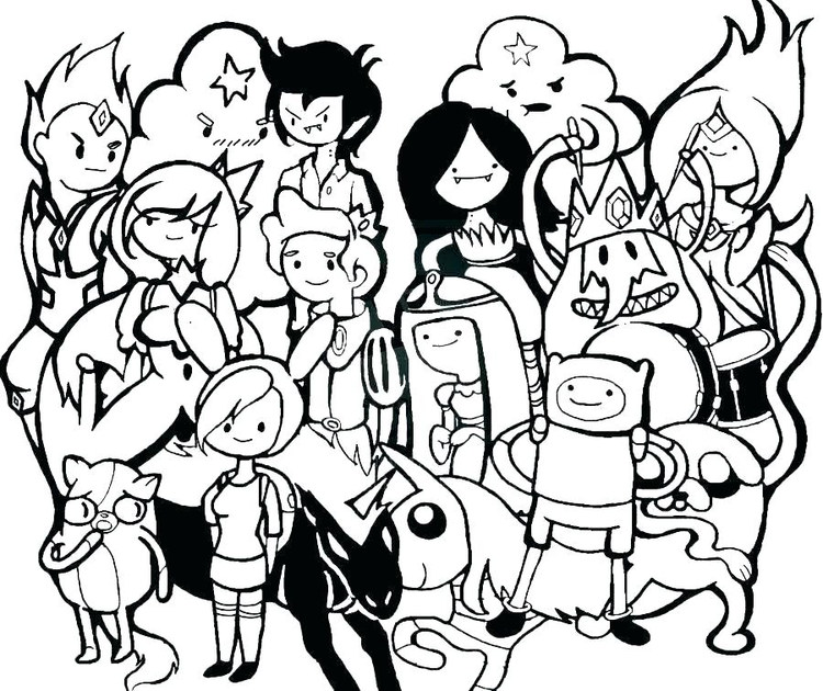 New Adventure Time Coloring Pages All Characters