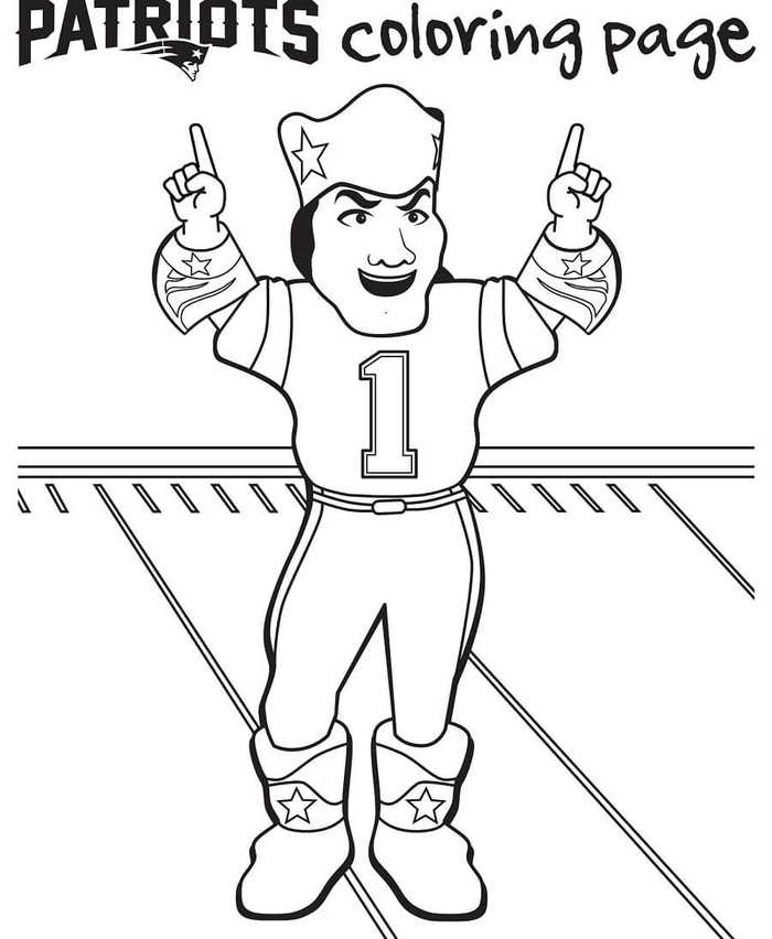 New England Patriots Coloring Pages Free Printable