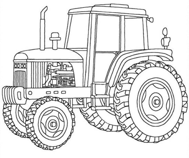 Printable Tractor Coloring Pages PDF For Kids - Coloringfolder.com