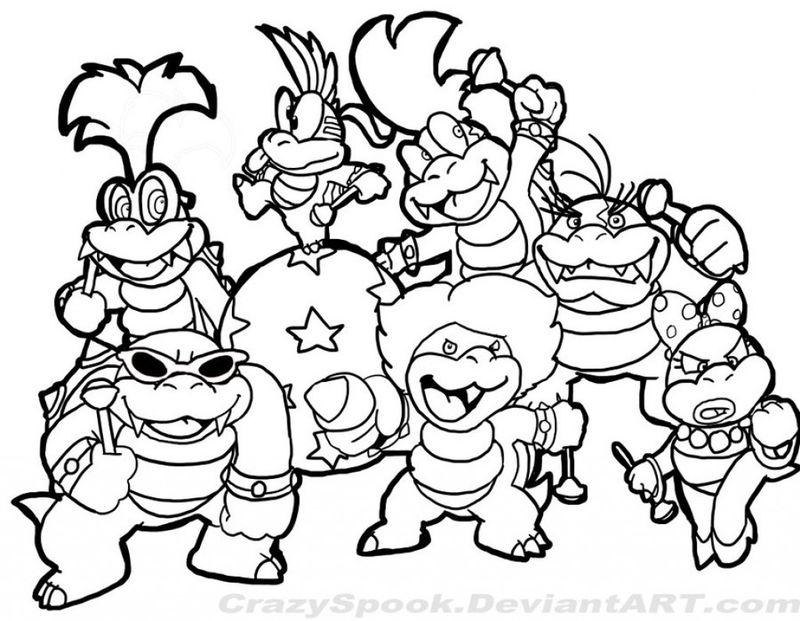 New Super Mario Coloring Pages
