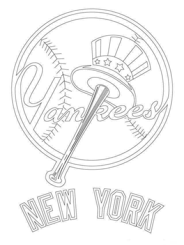 New York Yankees Mlb Coloring Pages