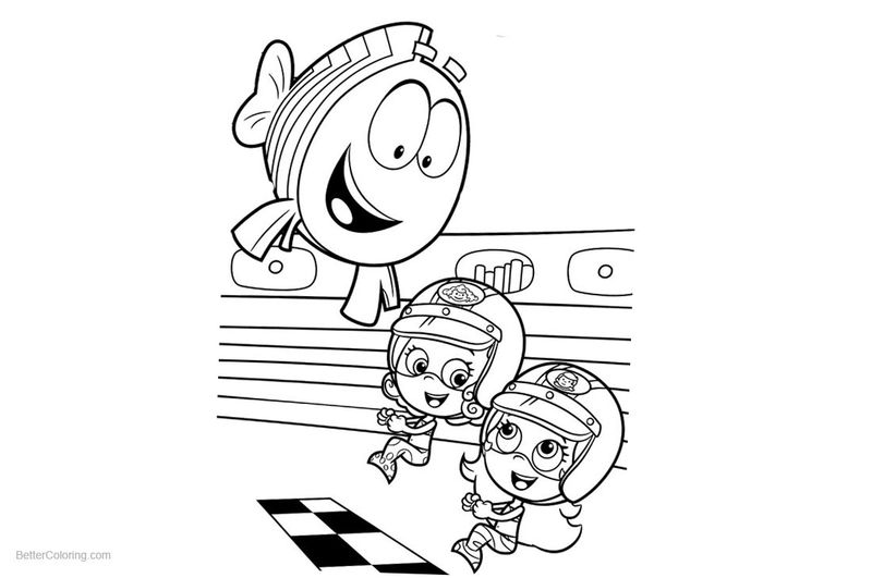 Nick Jr Bubble Guppies Coloring Pages