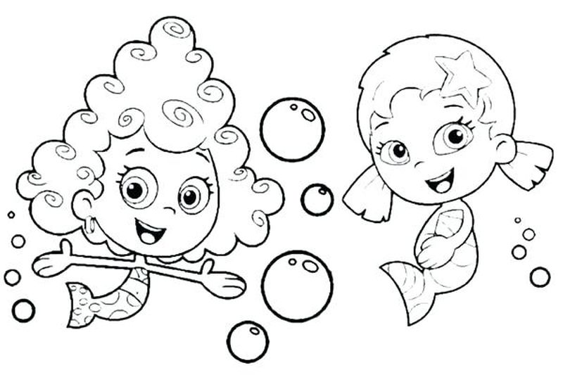 Nick Jr Coloring Pages Bubble Guppies