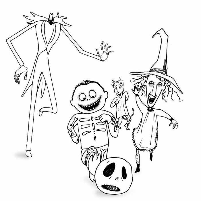 Nightmare Before Christmas Coloring Book