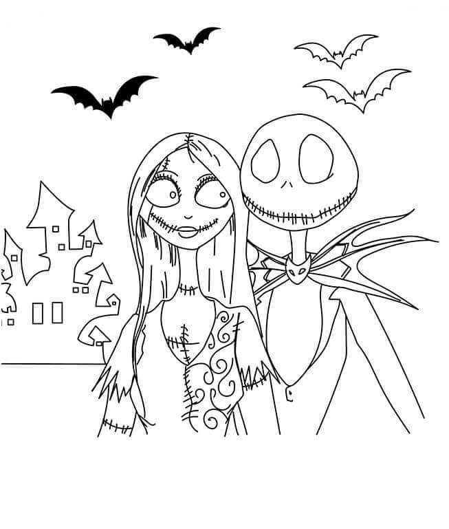 Nightmare Before Christmas Coloring Pages PDF - Coloringfolder.com  Christmas  coloring pages, Nightmare before christmas drawings, Halloween coloring  pages