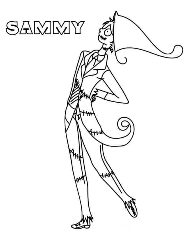 Nightmare Before Christmas Coloring Pictures Sammy
