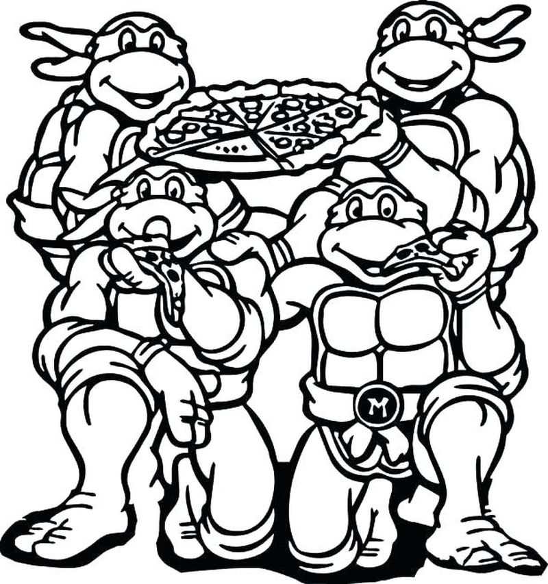 Ninja Turtle Coloring Pages Print