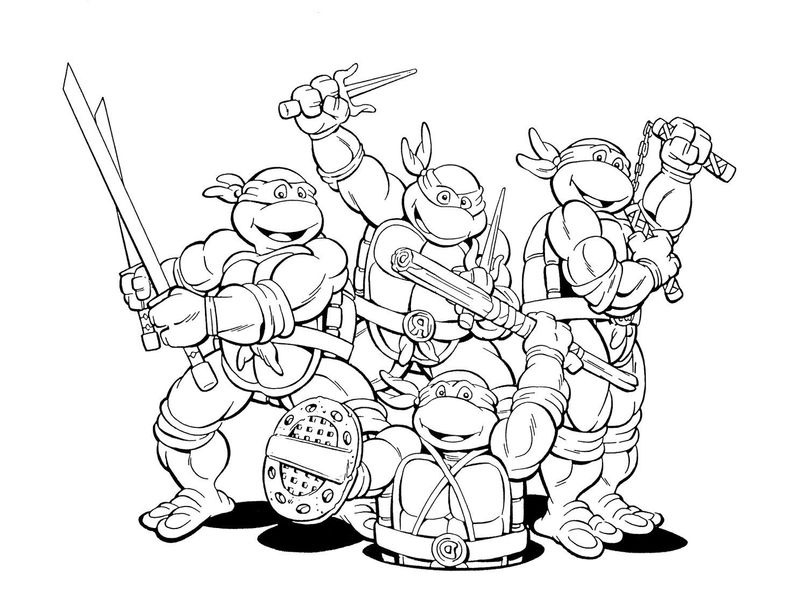 Ninja Turtle Coloring Pages To Print