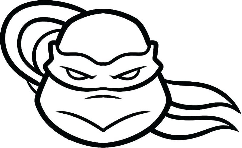 Ninja Turtle Mask Coloring Pages