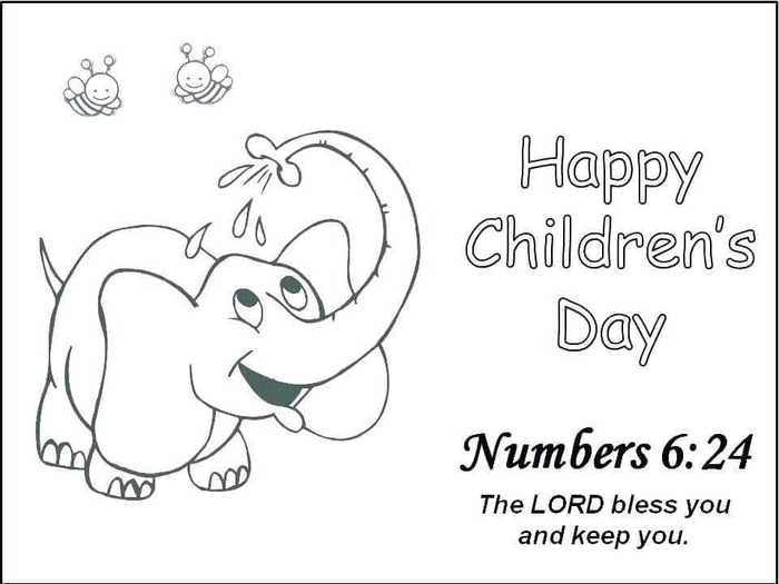 November Coloring Pages Childrens Day