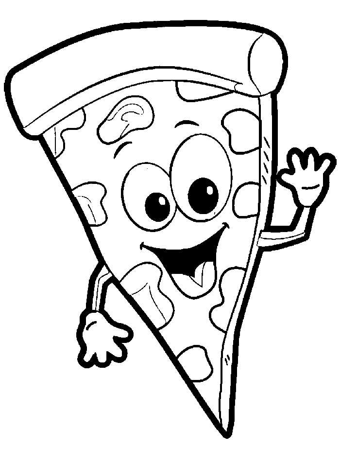 November Coloring Pages National Pizza Day