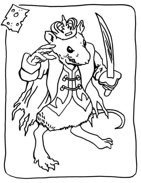 Nutcracker Mouse King Coloring Page