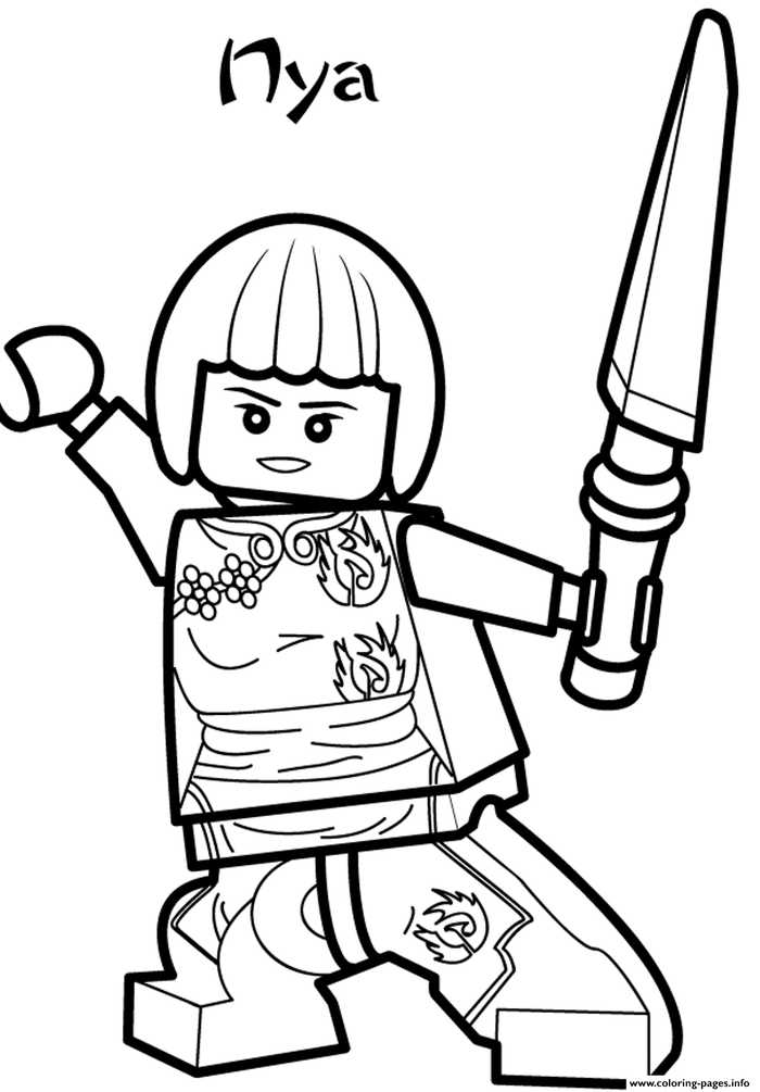 Nya Ninjago Coloring Pages