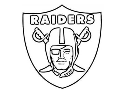 Oakland Raiders Coloring Picture Nfl Free Printable