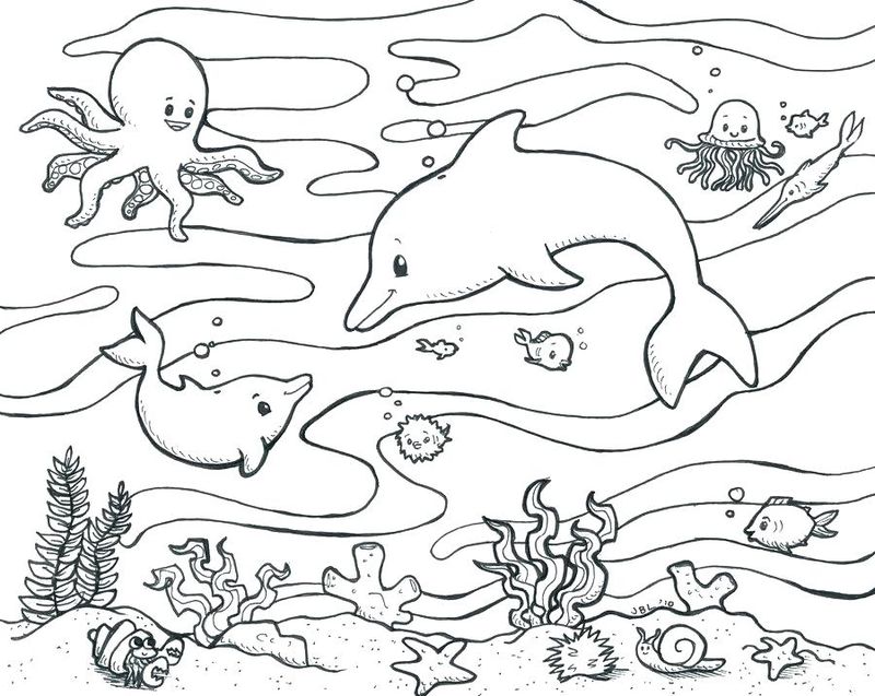 Ocean Coloring Pages For Preschoolers