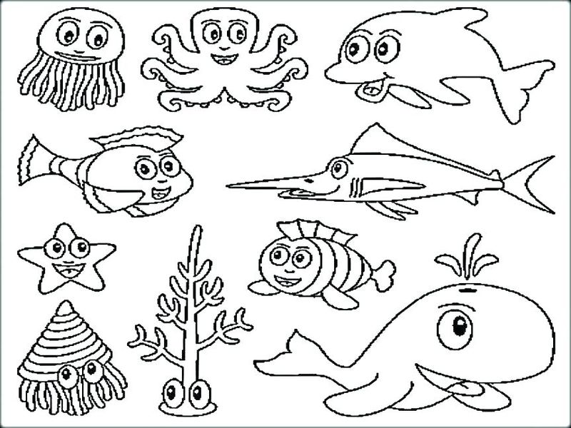 Ocean Theme Coloring Pages