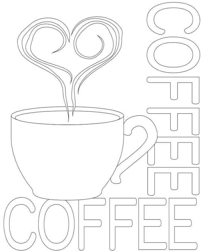 October Coloring Pictures International Coffee Day