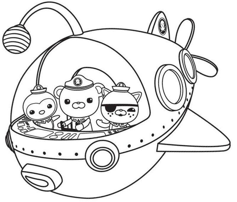 Octonauts Characters Coloring Pages