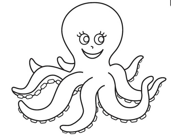 Octopus Kindergarten Coloring Pages