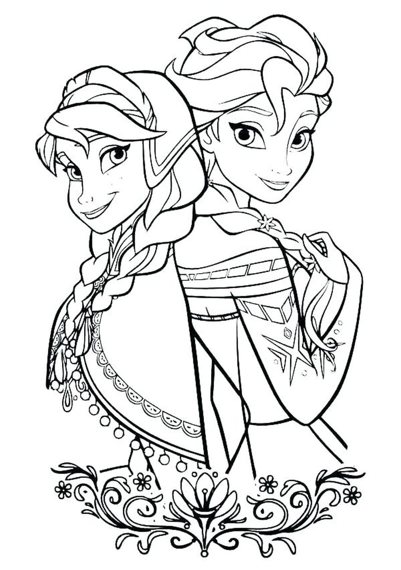Olaf And Sven Coloring Pages