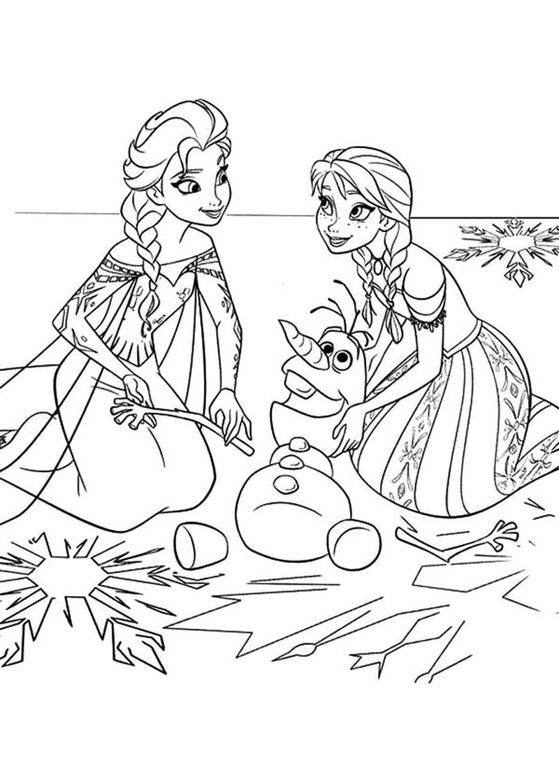 Olaf Coloring Pages Christmas