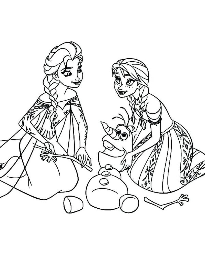 Olaf Coloring Pages Free