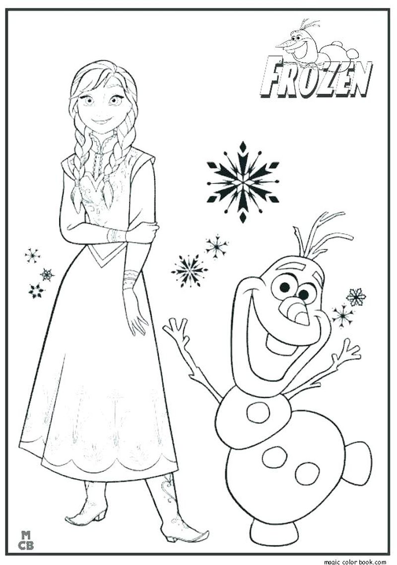 Olaf Summer Coloring Pages