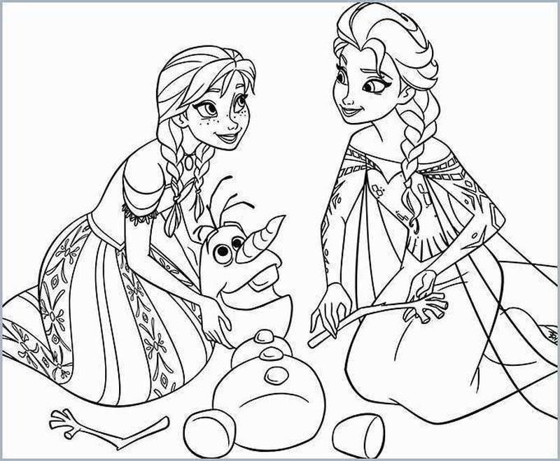 Cute Olaf Coloring Pages PDF - Coloringfolder.com