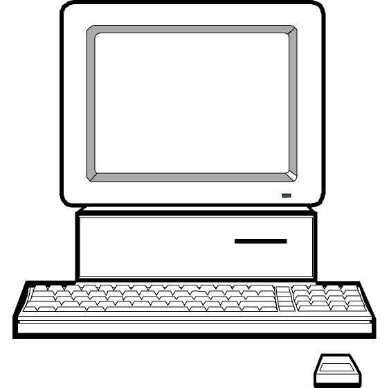 Old Apple Computer Coloring Page