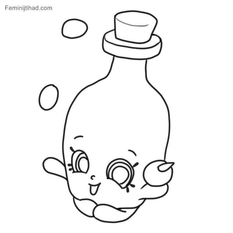 Olive oil shopkins page coloring
