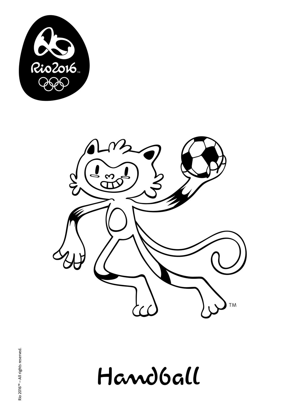 olympic handball coloring pages