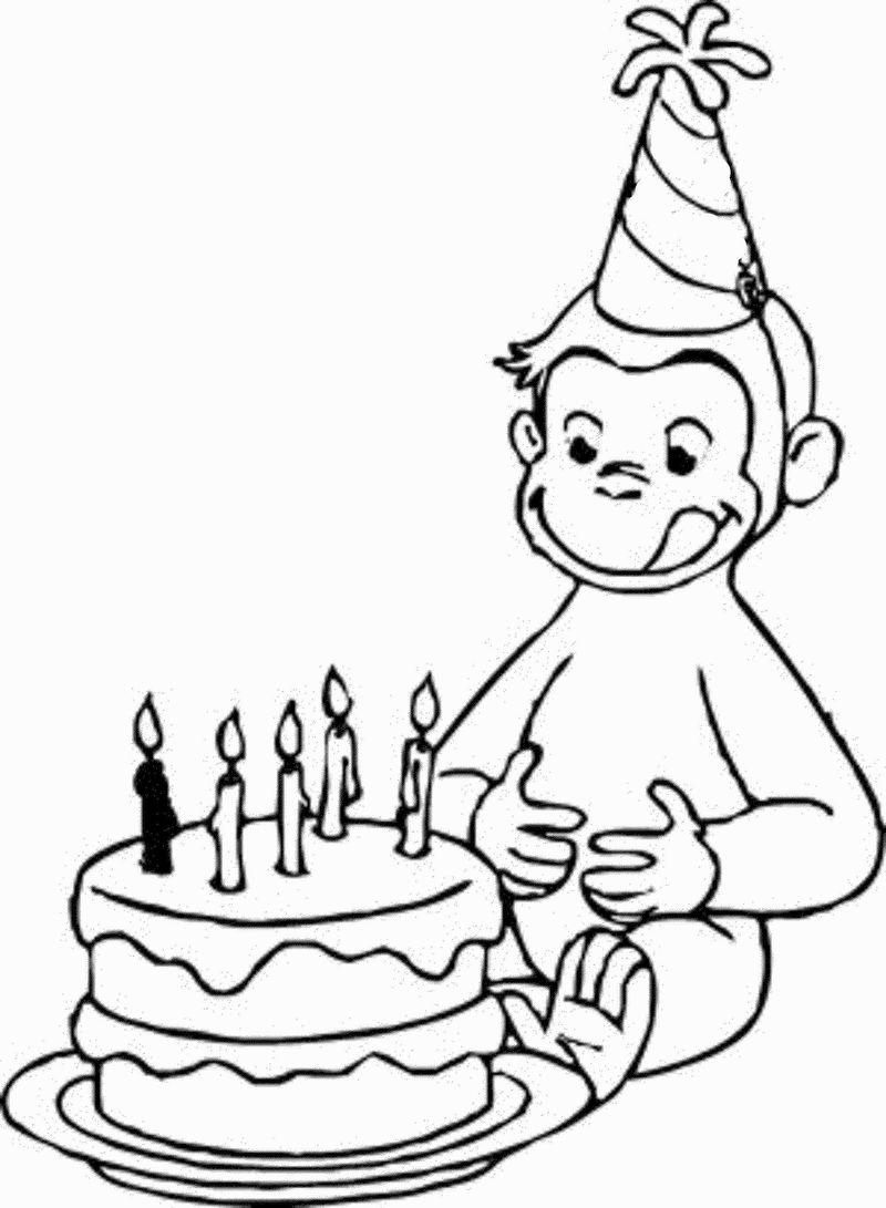 Online Coloring Pages Curious George