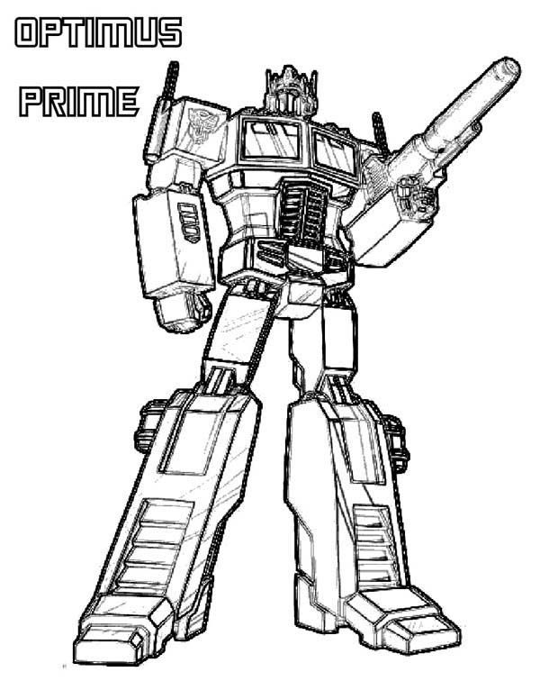 Optimus Prime Coloring Page