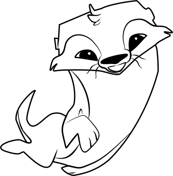 Otter Animal Jam Coloring Pages