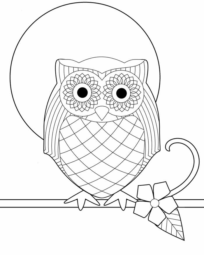 Owl Coloring Pages